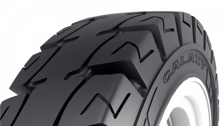Galaxy MFS 101 SDS solid forklift tire: Now 58 SKUs